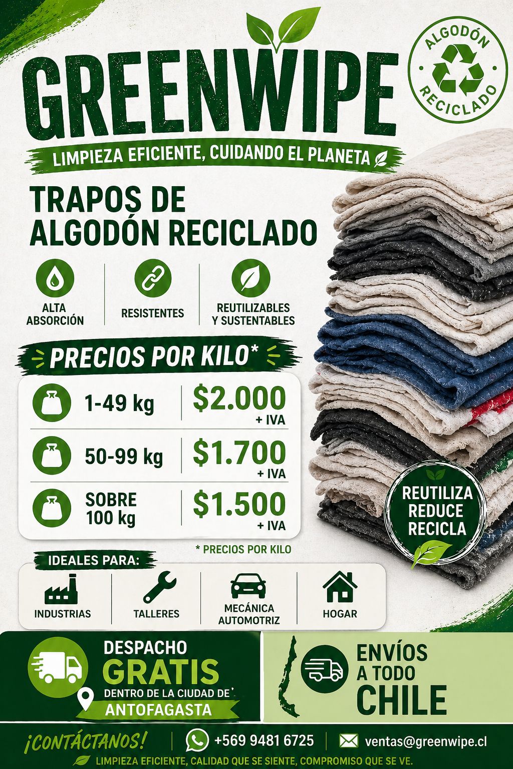 Green wipes